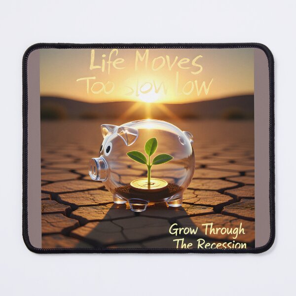 Item preview,  "Life moves too slow low, Grow through the recession."  designed and sold by Creative-RE.