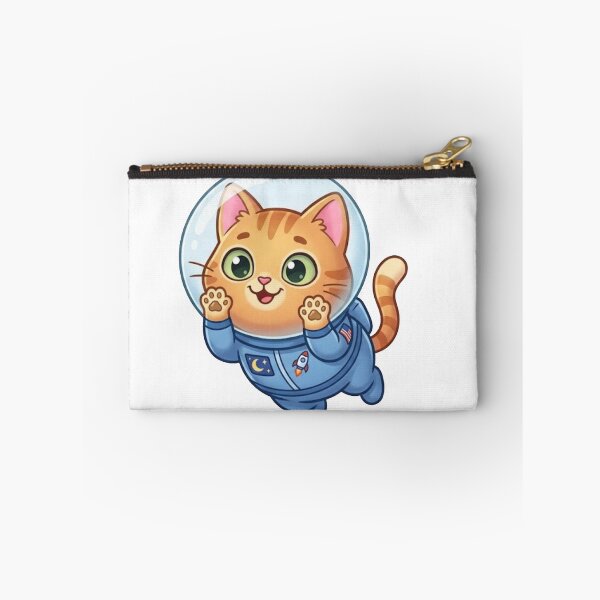 Item preview, Cute Space Explorer Kawaii Astronaut Ginger Cat designed and sold by CozyAStudio.