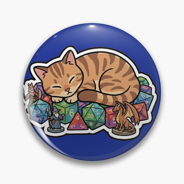 Item preview, Cozy Cat on D&D Dice Hoard - Cute RPG Sticker designed and sold by THELOREAN.
