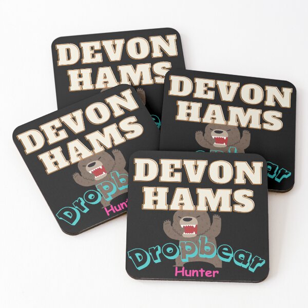 Item preview, Devon Hams - Dropbear Hunter designed and sold by JenGo Creative.