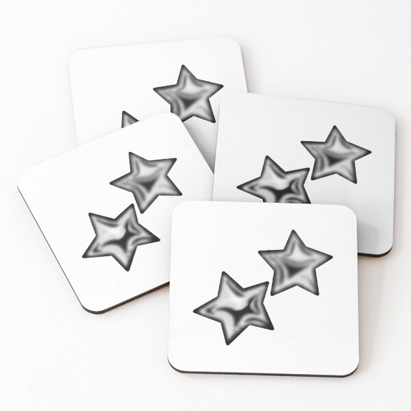 Item preview, Chrome Silver Stars Artwork designed and sold by issie kate.