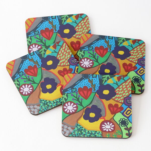 Item preview, Whimsical Floral Landscape designed and sold by SueGhoshArt.