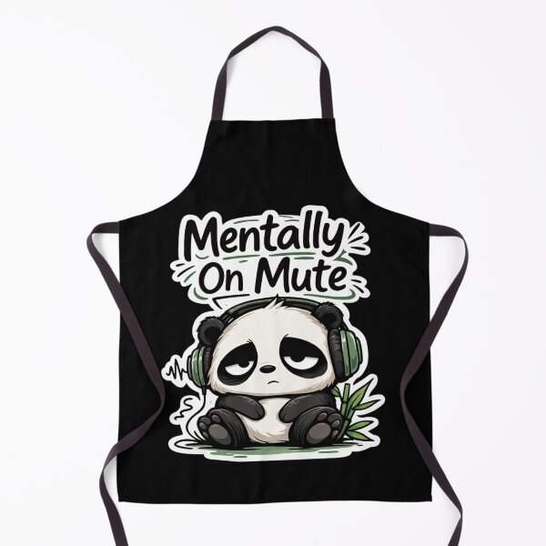 Item preview, Funny Panda Introvert Headphones Sticker designed and sold by Gentlestate.