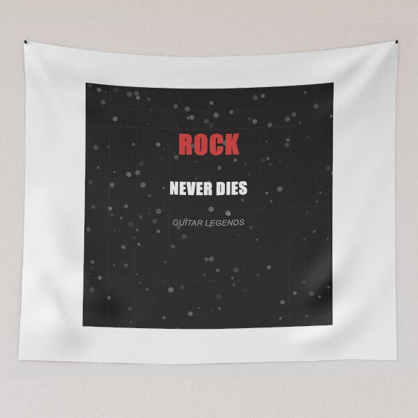 Item preview, Rock Never Dies Electric Guitar Wall Art - Classic Rock Band Poster - Vintage Rock and Roll Gift for Guitar Lovers designed and sold by Camwal.