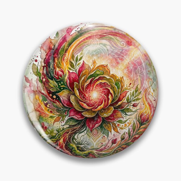 Item preview, Root Chakra Watercolor: Hyper-Bloom Grounding designed and sold by The Sensing Room.