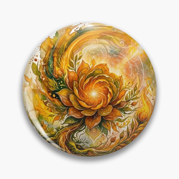 Item preview, Solar Plexus Chakra Hyper Bloom Watercolor Power designed and sold by The Sensing Room.
