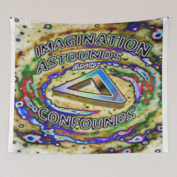 Item preview, imagination spiral electrize 3 colorful typographic abstract geometric design designed and sold by SmashingDeals.