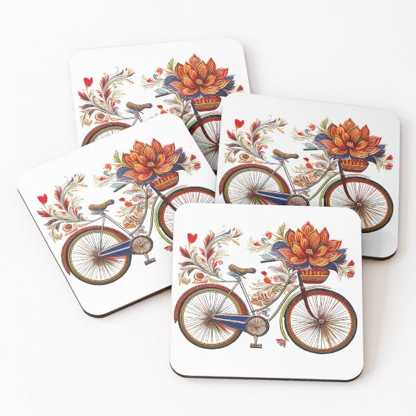 Item preview, Vintage Floral Bicycle Boho Aesthetic Art” designed and sold by Radhamadhaba Pattachitra Vibes”.