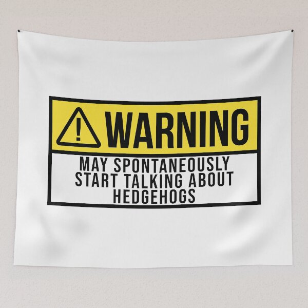 Item preview, Hedgehog Warning designed and sold by XCIV.