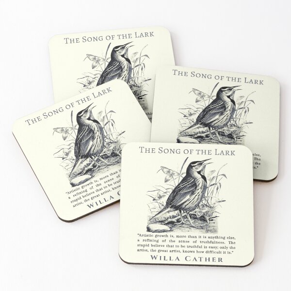 Item preview, Willa Sibert Cather quote: Artistic growth is, more than it is anything else, a refining of the sense of truthfulness. The stupid believe that to be truthful is easy;  designed and sold by artbleed.