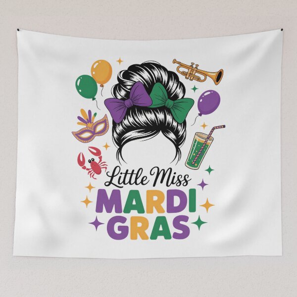 Item preview, Mardi Gras Messy Bun designed and sold by Formatage.