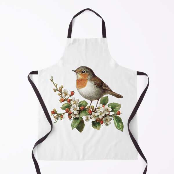 Item preview, Vintage Robin Bird on Blossom Branch designed and sold by Liededrom..