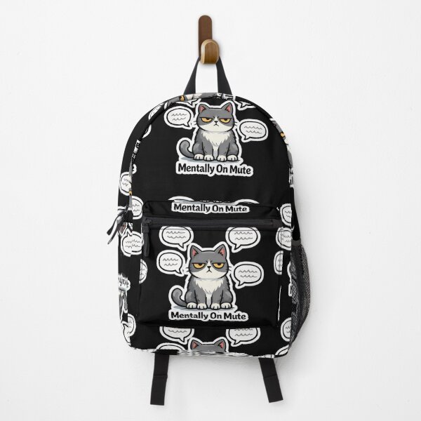 Item preview, Funny Grumpy Cat Introvert Sticker designed and sold by Gentlestate.