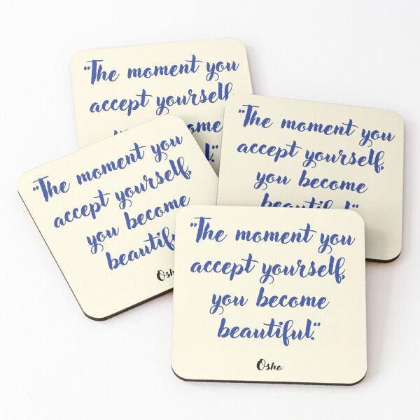 Item preview, The moment you accept yourself . . . Osho Quotation designed and sold by CharlottePlaceArt.