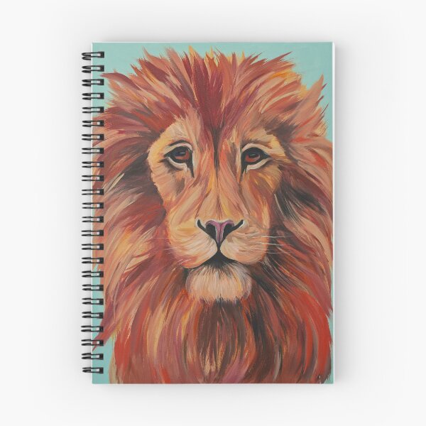 Item preview, Majestic Lion in Fiery Reds and Oranges designed and sold by Agnieszka Gajewska art.