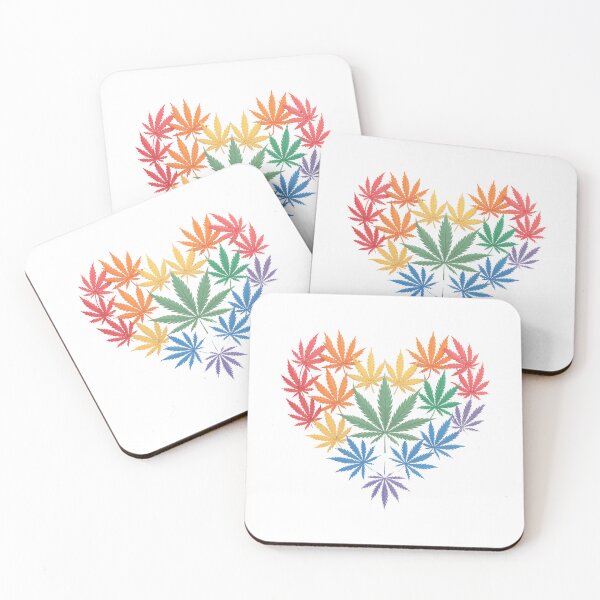 Item preview, Marijuana Heart LGBT Weed Leaf Gay Pride Stoner designed and sold by Formatage.