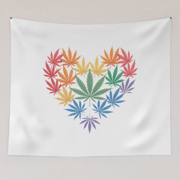 Item preview, Marijuana Heart LGBT Weed Leaf Gay Pride Stoner designed and sold by Formatage.