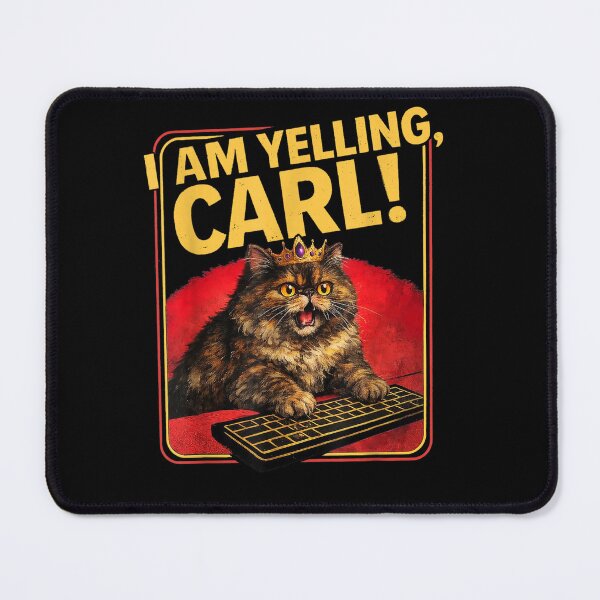 Item preview, I Am Yelling, Carl! Funny Donut Cat  designed and sold by ZalcArtStore.