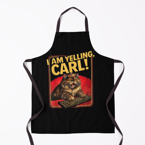 Item preview, I Am Yelling, Carl! Funny Donut Cat designed and sold by ZalcArtStore.