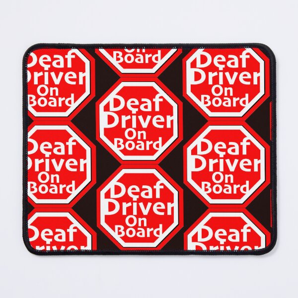 Item preview, Deaf Driver On Board Print Novelty: warning sign  designed and sold by PSST-Design.