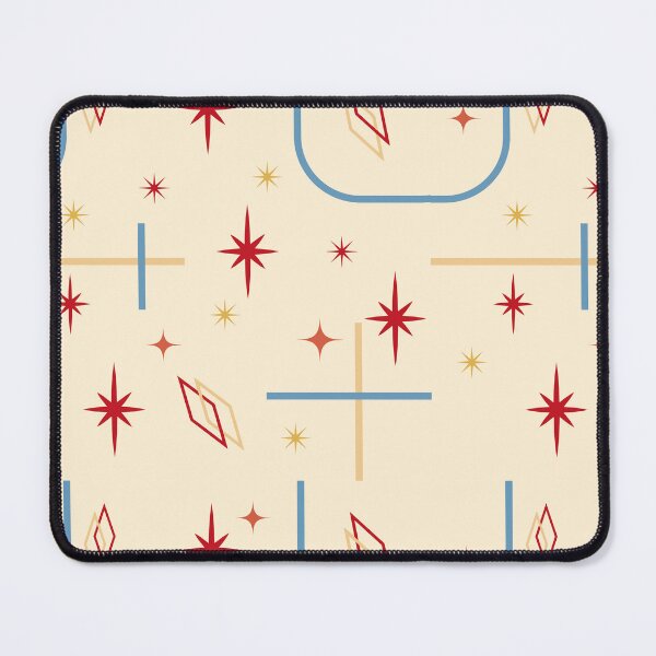 Item preview, Mid Century Modern Pastel Stars - Scandi Retro Celestial Seamless Pattern designed and sold by Luckymoon2000.
