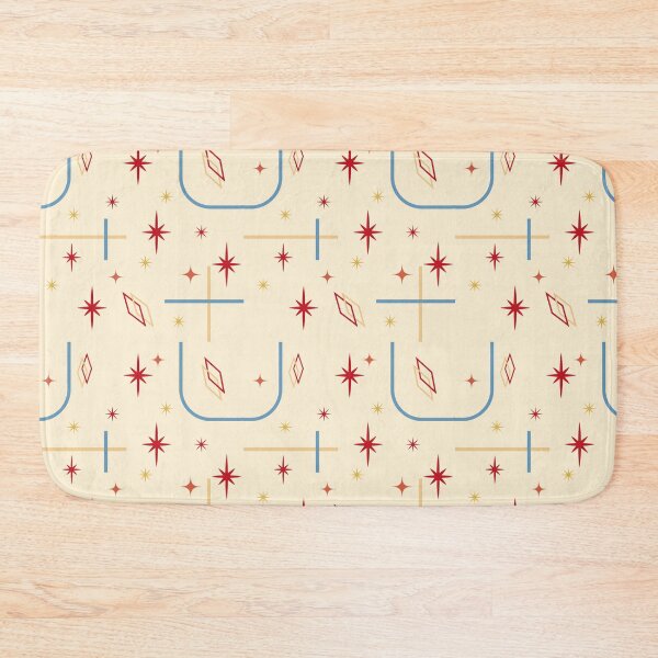 Item preview, Mid Century Modern Pastel Stars - Scandi Retro Celestial Seamless Pattern designed and sold by Luckymoon2000.
