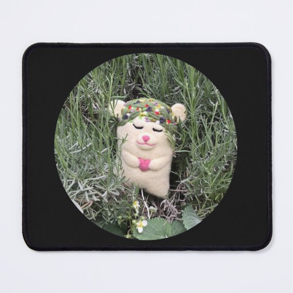 Item preview, Locket with sleeping felt polar bear and herbs designed and sold by creaphyl28.