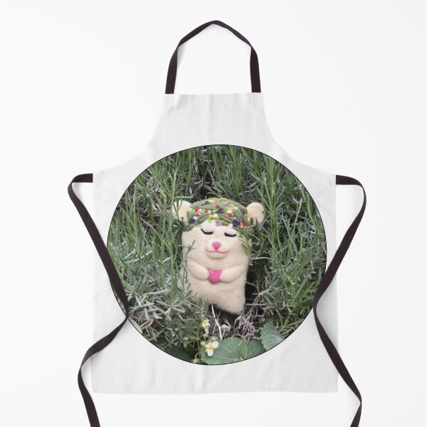 Item preview, Locket with sleeping felt polar bear and herbs designed and sold by creaphyl28.