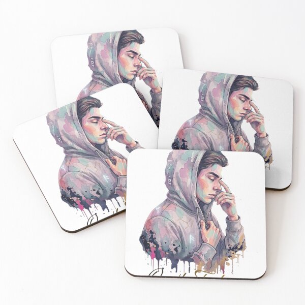 Item preview, Quietly Fading - Aesthetic Emotional Lofi Boy Art designed and sold by Lantern Light Apparel .
