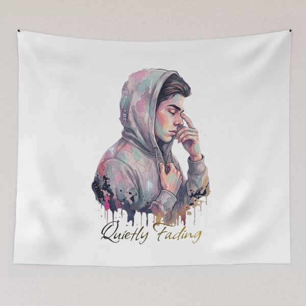 Item preview, Quietly Fading - Aesthetic Emotional Lofi Boy Art designed and sold by Lantern Light Apparel .