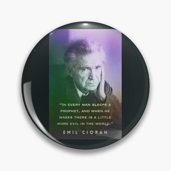 Item preview, Emil Cioran portrait and quote: In every man sleeps a prophet... designed and sold by artbleed.