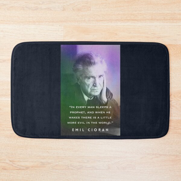 Item preview, Emil Cioran portrait and quote: In every man sleeps a prophet... designed and sold by artbleed.