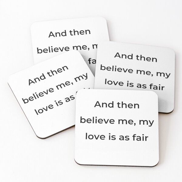 Item preview, "And then believe me, my love is as fair" - print black designed and sold by ariksworld.