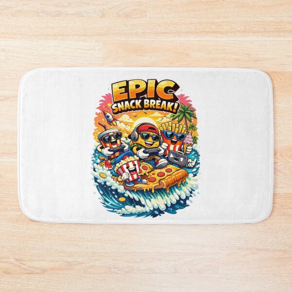Item preview, Epic Snack Break – Funny Gamer Food Cartoon Pizza, Fries & Soda Gaming designed and sold by LunaVales.