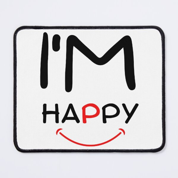 Item preview, I’m Happy – Minimalist Positive Quote Typography T-Shirt | Motivational Aesthetic Design designed and sold by WaviStudio.