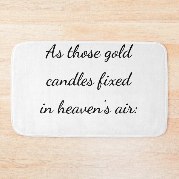 Item preview, "As those gold candles fixed in heaven's air:" - handwriting black designed and sold by ariksworld.