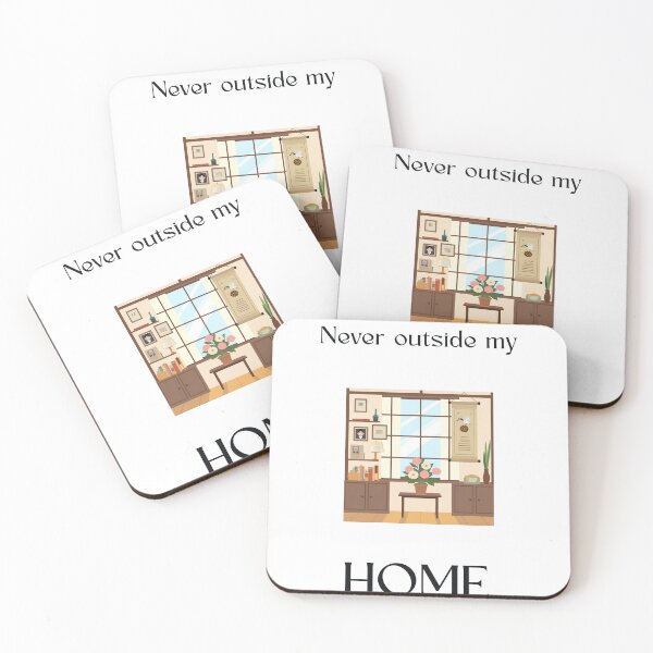 Item preview, Never Outside My Home — Cozy Japanese Room Wall Art Print designed and sold by MoodsOfMine.