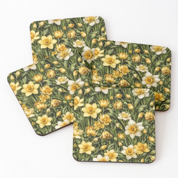 Item preview, Bold Daffodils Botanical Pattern designed and sold by Velvet Botanica Atelier.