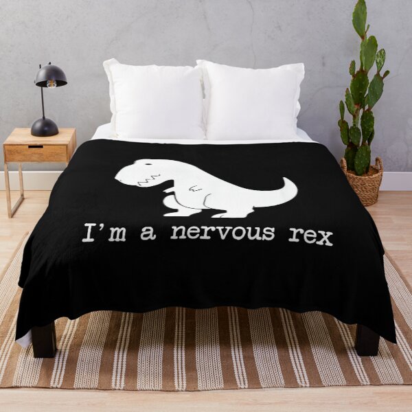 Item preview, Funny Mental Health Awareness Trex Dinosaur with Anxiety designed and sold by EzraIBlankenshi.