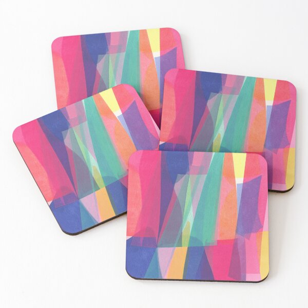 Item preview, Layered Color Shapes Modern Abstract Composition designed and sold by trajeado14.