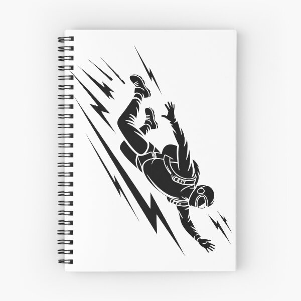 Artikelvorschau, Fallschirmspringer-Silhouette, Extremsport, minimalistisches Design entworfen und verkauft von HumanMess.