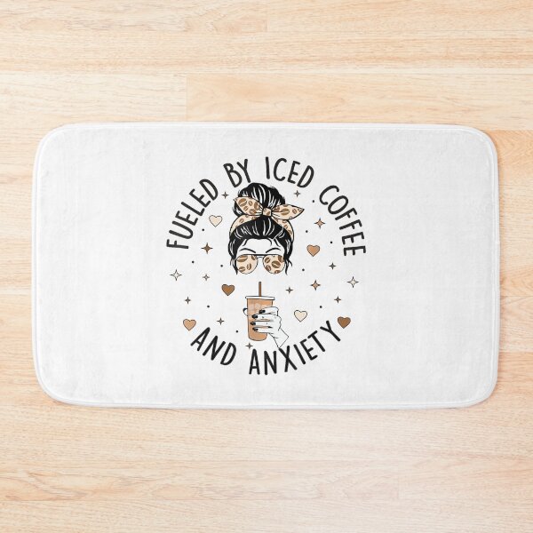 Item preview, Fueled by Iced Coffee and Anxiety Funny Coffee Lover designed and sold by EzraIBlankenshi.