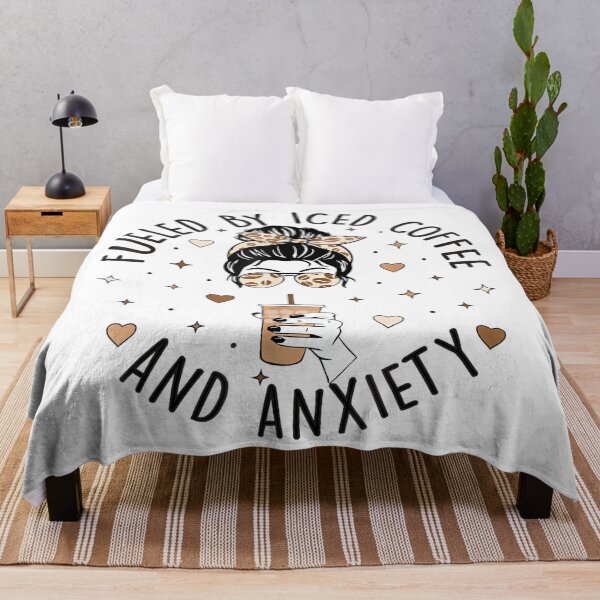 Item preview, Fueled by Iced Coffee and Anxiety Funny Coffee Lover designed and sold by EzraIBlankenshi.