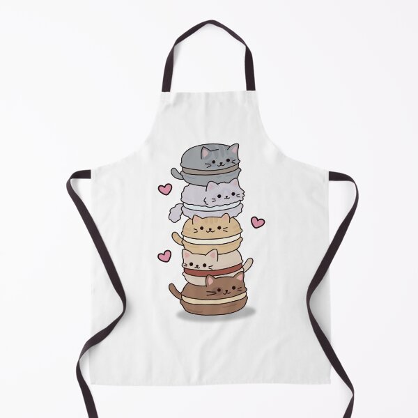 Item preview, Stacked Cat Macaron Tower Kawaii Art designed and sold by MJ ART.