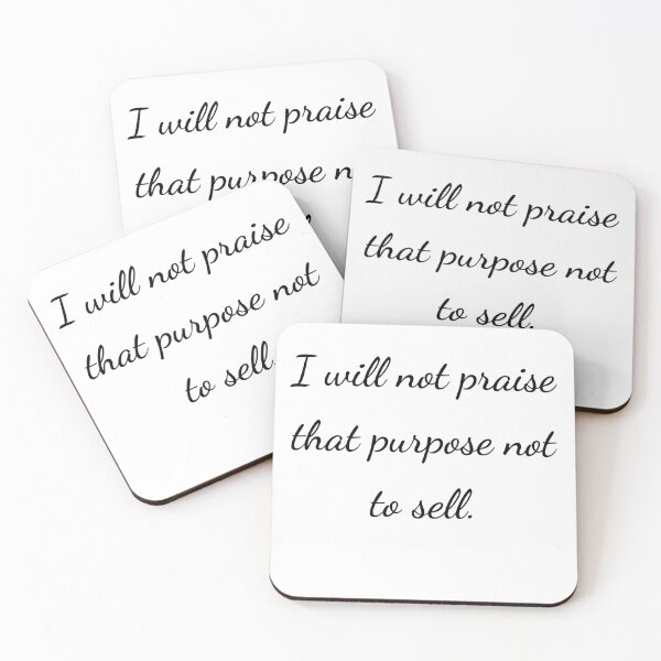 Item preview, "I will not praise that purpose not to sell." - handwriting black designed and sold by ariksworld.