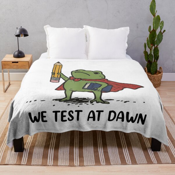Item preview, Teacher Frog We Test At Dawn Test Day Coordinator Final Exam designed and sold by valery-kenz.
