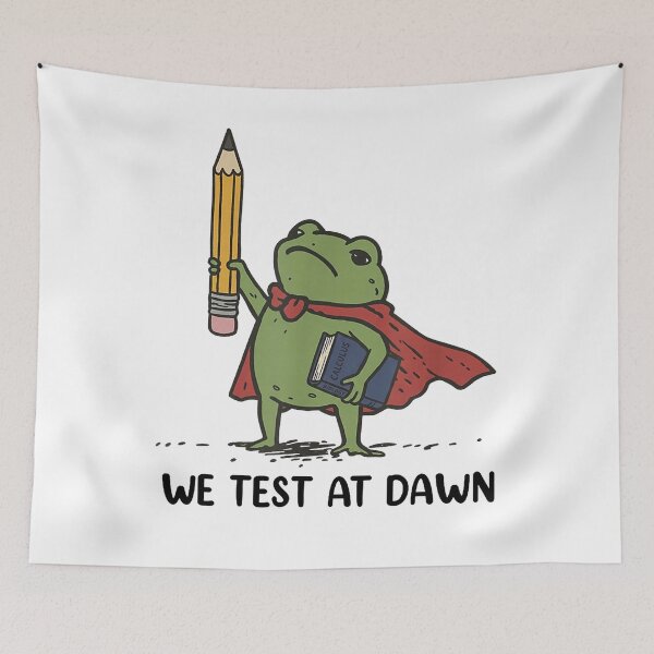 Item preview, Teacher Frog We Test At Dawn Test Day Coordinator Final Exam designed and sold by valery-kenz.