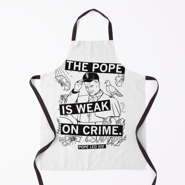 Item preview, The Pope is weak on crime Pope Leo XIV-Anti Trump designed and sold by JustuKitties.