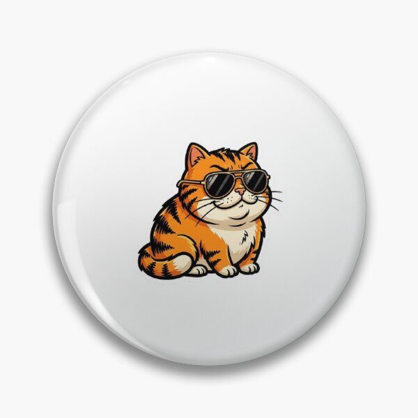 Item preview, Funny Cool Cat Meme Sticker designed and sold by SainiArt19.
