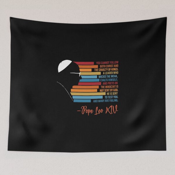 Item preview, You Cannot Follow Both Christ and the Cruelty of Kings Pope Leo XIV designed and sold by JustuKitties.